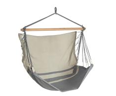 JOBEK - Silla Hamaca TRANKIL Antracita Taupe FSC 100% - 140 x 110 cm