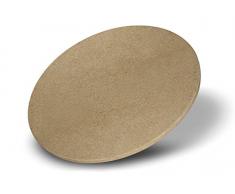 Enders Piedra pizza barbacoa con diámetro de 31,5 cm con fijación de hierro fundido -Piedra para Pizza para Barbacoas de Gas y Hornos para pizza y tartas flambeadas #8791