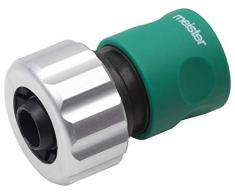 Meister Conector de Manguera Aluminio – con Superficie Suave al Tacto – Resistente al Agua/Conector/Conector de Manguera/Acoplamiento de Manguera para conexión de Grifo.
