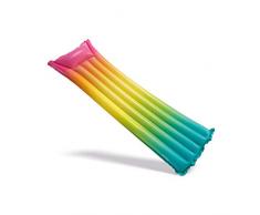 Intex 58721EU - Colchoneta hinchable INTEX, colchoneta arcoíris, 53x170x15 cm, colchoneta para la playa, colchoneta inflable multicolor, tumbona hinchable