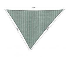 Shadow Comfort Sombra Vela Sombrilla Toldo Permeable al Agua HDPE Jardín Toldo para Jardín Exterior Terraza UV Bloque - Triángulo 4.5x5x5,5m - Country Blue