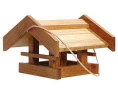 Luxus-Vogelhaus Casa de pájaros clásica con Base de Roble, marrón, 46036e
