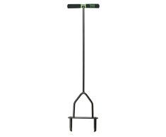 Yard Butler ID-6C - Aireador manual de césped - Herramienta de extracción de césped - aireador de césped para patios pequeños - aflojar tierra compactada - Herramientas de mano de jardín - Gris, 94 cm