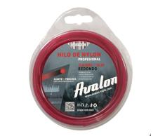Avalon - Hilo Redondo de Nylon Universal para Desbrozadora y Cortacésped (2,4 mm x 15 m)