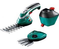 Bosch ISIO - Cortasetos (Ión de Litio, 3.6V, 3.5h) Negro, Verde, Acero Inoxidable