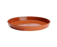 Verdenia 7238 - Posavasos para Plantas y Hierbas, de plástico, Ligero, Estable, Redondo, Muchos Colores, Estructura de Madera, diámetro de 11 cm, 14 cm, Terracota