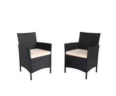 Chicreat 81004 Muebles de jardín, Negro