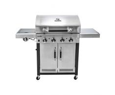 Char-Broil Advantage Series 445S Barbacoa de gas con 4 quemador lateral, acero inoxidable