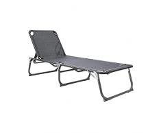 Homecall - Tumbona plegable XXL , Gris