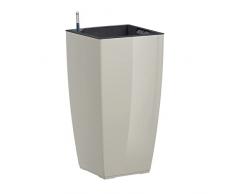 Columna de flores interiores y exteriores de Emsa, sistema de riego automático, 58 cm, gris seda, Casa brillante, 517587