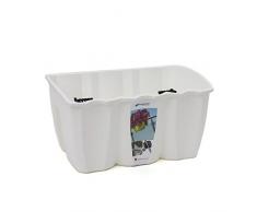 Terra Jardinera Crown, Color Blanco, 39 cm