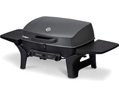 Enders Urban Pro Barbacoa de gas portatil como barbacoa de mesa – Barbacoa con tapa, termómetro y estantes abatibles – Barbacoa camping jardín exterior con 2 quemadores #206033