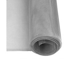 Windhager mosquitera, Tejido de Aluminio, Robusta, Resistente, Plateada, 100 x 250 cm, 03621