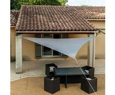 WerkaPro g/m2 11121- Toldo Calado 160 g/m2 de poliéster - Tiangular-3,6 m - Toallas para balcón, terraza y jardín