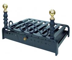 IMEX EL ZORRO 10915 - Parrilla para Chimenea con cajón (60 x 45 cm)