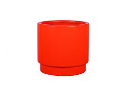 Hobby Flower Basic Plus - Maceta Redonda con Sistema de Auto-riego, 50 x 40 cm, Color Naranja Calabaza