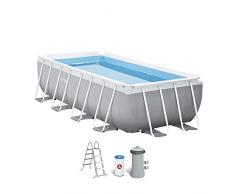 Intex 26788NP Piscina elevada rectangular, con depuradora, 400 x 200 x 100 cm