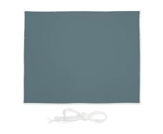 Relaxdays Toldo Vela, 5 x 6 m, Hidrorrepelente, protección Anti-UV, con Cuerdas, Sombraje, Terraza, Jardín, Balcón, Gris