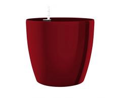 Emsa maceta, con sistema de riego, 36 cm de diámetro, rojo rubí, casa Brilliant, 517573