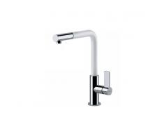 Grifo Franke Neptune Evo Caño Extraíble Cromo / Blanco