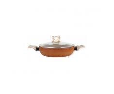 Cazuela Baja Amercook Terracotta 26cm 2 asas tapa