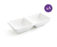 Plato Doble 15x7 cm Miniaturas Select QD - Pack de 4