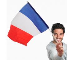 Bandera de Francia con Asta Th3 Party (46 x 30 cm)
