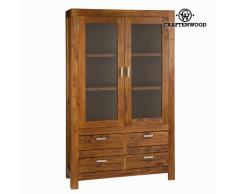 Vitrina con Doble Puerta de Cristal Craftenwood (180 x 110 x 40 cm) - Colección Be Yourself