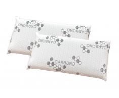 Pack de 2 almohadas Visco Copos Carbono 70 cm