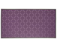 Alfombra Tejido de vinilo Malva Ribete gris