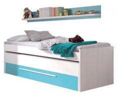 Cama doble juvenil cyan