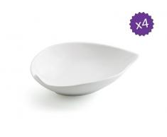 Plato Hoja 16x12 cm Miniaturas Select QD - Pack de 4