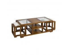 Mesa de Centro Madera de mindi Playwood (120 x 60 x 44 cm)