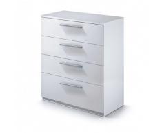 Comoda ward blanca 4 cajones