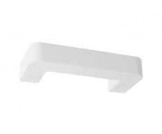 Aplique Sulion de yeso rectangular con 1 luz