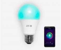Spc 6103b bombilla led wi-fi inteligente con luz regulable rgb controlable remotamente con aplicación móvil