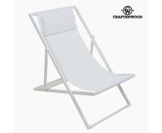 Silla de jardÃn Aluminio Textileno Blanca