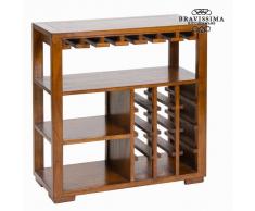 Botellero Madera de mindi (82 x 80 x 35 cm) - Colección Serious Line by Bravissima Kitchen