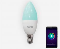 Spc 6107b bombilla led wi-fi inteligente con luz regulable rgb controlable remotamente con aplicación móvil