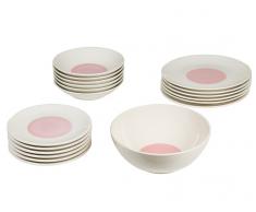 Vajilla (19 pcs) Loza Rosa