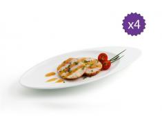 Plato Ovalado 30x13 cm Terren Select QD - Pack de 4