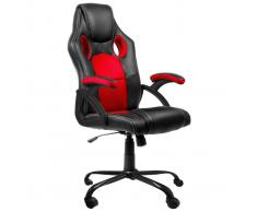 Silla de oficina Racing GS1 Negro-Rojo
