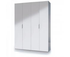 Armario 4 puertas blanco brillo