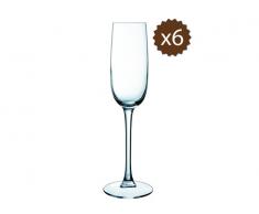 Set de 6 copas Flauta Luminarc Versailles 16CL