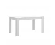 Mesa comedor extensible Blanco 140-191 CM
