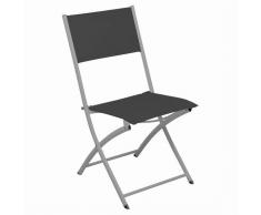 Silla Plegable Negra 43x46xA82 cm