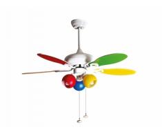 Ventilador de techo Colore con luz