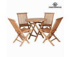 Conjunto de Mesa con 4 Sillas
