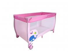 Cuna de viaje Asalvo Speed ballena rosa