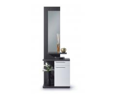 Mueble para el recibidor con 1 puerta y un cajón + espejo